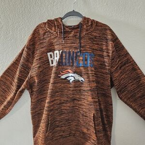 Denver Broncos NFL Apparel Orange and Black Men's Hoodie XXL